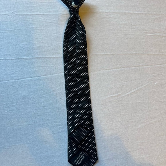 3/$15 Kids Black Polka Dot Tie - Picture 2 of 2